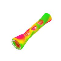 JYH-U Creative Silicone Pipe, Handmade Pipe Gift, Glass Cigarette Holder (Color : Yellow Green)