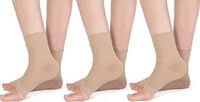 Bcurb Ankle Sleeve Plantar Fasciitis for Men Women Foot Heel Arch Support Ankle Compression Socks Reduce Swelling Joint Pain Injury Recovery Achilles Tendon - 3PrAnkSlvBgeSmMed.