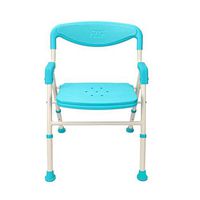 Bath Stool Bathroom Folding Shower Chair Bathing Chair Anti-Skid Shower Stool Bath Stool (Color : Green)