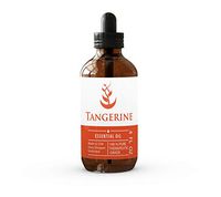 Tangerine (Citrus reticulata blanco var tangerina) Essential Oil, 4 oz Bottle with Dropper, 2000+ Drops, 100% Pure & Undiluted, Premium Quality, Natural Potent Tangy Sweet Aroma, Bottled in USA