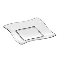 Party Essentials Miniware Mini Plastic Appetizer/Dessert Dishes, Clear