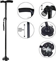 G&B Aluminum Alloy Folding Cane with LED Lights