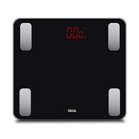 Digital Bathroom Weights Scale Smart BMI Scale Human Body Weighting Scale Step-On Technology for Instant Weight Reading Electronic Scale with iOS and Android APP,Black(2)