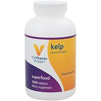 The Vitamin Shoppe Kelp (from Atlantic Kelp Potassium Iodine), Source of Iodine, Thyroid Support, Supports Energy Stamina (1,000 Tablets)