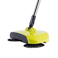 Push-Type Sweeping Machine, Lazy Sweeping Artifact Hand Push Cordless Rotating Mop Multi-Function Household Mopping Artifact Electric Mop Cleaning Machine,Yellow