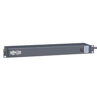 Tripp Lite 6 Outlet Rackmount Network-Grade PDU Power Strip, Rear-Facing, 1U, 15A, 15ft Cord with 5-15P Plug (RS-0615-R)