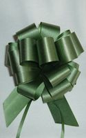 IGC 10 Pull String Bows - Gift Wrap Packaging - 5" 20 Loops - 1 1/4" - Forest Green
