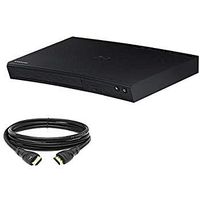 Samsung BD-J5100/BD-JM51 Curved Blu-Ray Player with 6ft High Speed HDMI Cable (Renewed)