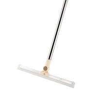 Floor Squeegee, MEIBEI Silicone Blade Long Handle Squeegee-46", Perfect for Shower/Marble/Tile/Garage/Wood Floors, Swivel Head Easily Get in Corners & Tight Spaces