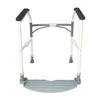 Bathroom Wheelchairs Toilet Handrail Bathroom Grab Rails Punch Free Toilet Stainless Steel Handrail Foldable Elderly Pregnant Women Safe and Toilet Safety Frames