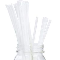 Clear Plastic Biodegradable Straws 200 Bulk Pack. Reduce Your Carbon Footprint With a Compostable, Plant-Based, Eco-Friendly Drinking Straw! Individually Wrapped, Proudly USA-Grown and No Petroleum!