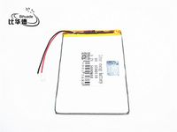 BIHUADE 3.7V 3580110 5000MAH Lithium PolymPo Recer Li-hargeable Battery for DIY Mp3 MP4 MP5 GPS