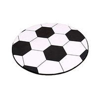 Super1798 Dustproof Soccer Shape Rug Coffee Table Chair Floor Carpet Mat Pad Home Decor - 80-80
