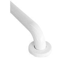 Taymor 36 inch Heavy Duty 18 Gauge Steel Grab Bar, 1-1/2 inch Diameter Concealed Flange, White Vinyl Powder Coated Finish