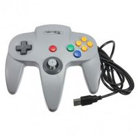 Bheema Retrolink N64 Style Classic Controller For PC & MAC USB Gray Color - Gray