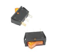 Snap in type 125v/250V Amber Rocker Switch, Lot of 3