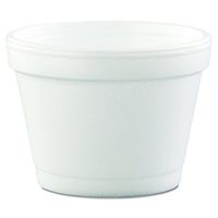 Dart 4J6 Bowl Containers, Foam, 4oz, White (Case of 1000)