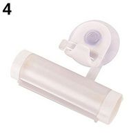 Braceus Plastic Rolling Tube Squeezer Toothpaste Dispenser Toothpaste Holder (White)