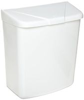 Hospital Specialty Co. Health Gards Convertible Sanitary Napkin Receptacle, Plastic, 1 gal, White - Includes one each.