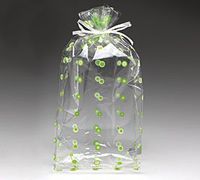 Cello Bags Dot Dot Dot Green Large - Pack of 20