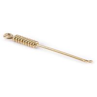 Wire Sculpture Brass Key Chain Ring Pendant Ear Pick