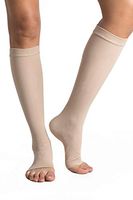 +MD Knee High Compression Socks 23-32mmHg Open-Toe Medical Support Stockings for Swelling, Varicose Veins, Edema, Spider Veins NudeM
