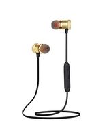 Wireless Earbuds Bluetooth Headphones Sports Earbuds Sweatproof Headset Magnetic Attraction Stereo Earphones for Running Workout Gym Noise Cancelling for Running Headset SAN.COMO(Gold)