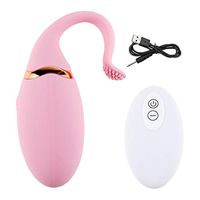 Yhua USB Charging Wireless Remote Control Fish Tail Vi'brati-ng E'gg Bo'dy Too-l - Pink