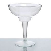 BalsaCircle 30 pcs 12 oz Clear Plastic Margarita Glasses - Disposable Wedding Party Catering Tableware