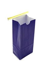 NEWPAK 1/2 LB Festive Tin Tie Bags Available in Solid, Green, Gold, Black and Blue,Size - 3 3/8 x 2 1/2 x 7 3/4″ (Blue)