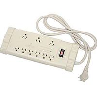 Leviton S2000-PS 120 Volt/15 Amp, Office Grade Surge Strip, ABS Plastic Enclosure, 6-Ft, 5-15P plug