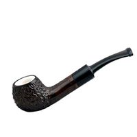 Maxim Domino Briar Meerschaum Lined Carved Mini Tobacco Smoking Pipe