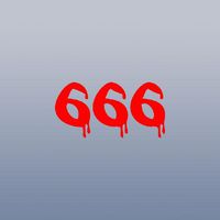 ART CAR MACBOOK DIE CUT BIKE DECAL STICKER CAR LAPTOP WALL ART DECORATION RED BLOODY 666 SATANIC NUMBER OF THE BEAST HOME DECOR AUTO NOTEBOOK WALL DECOR WINDOW