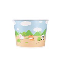 Karat C-KDP12 12 oz. Food Container - Safari (Case of 1000)