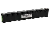 Exell 12V 1600mAh NiMH 2/3A Battery w/Tabs for Solar & Emergency Lighting