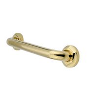 Made to Match Hexagon Grab Bar Finish: Polished Brass, Size: 24"