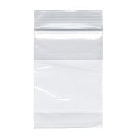 Plymor Zipper Reclosable Plastic Bags w/White Block, 2 Mil, 2" x 3" (Pack of 500)
