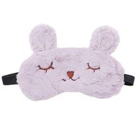 YouCY Rabbit Sleep Eye Mask Cute Cartoon Animal Bunny Eye Mask Fashion Eye Mask Cute Sleeping Blindfold Eye Cover for Sleeping Women Travel Eye Mask for Airplane,Purple