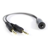 Rugged Air HELI2GA-ADPT Helicopter Headset to General Aviation Headset Adapter - Use Your Helicopter Headset with General Aviation Intercoms