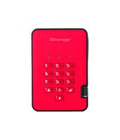 iStorage diskAshur2 256-bit 1TB USB 3.1 secure encrypted solid-state drive - Red IS-DA2-256-SSD-1000-R