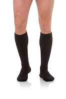 Jomi Compression Men's Socks Collection, 20-30mmHg Coolmax 200 (Medium, Black)