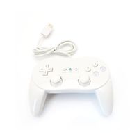Supersaving360 Wired Classic Pro Controller joypad for Nintendo Wii White