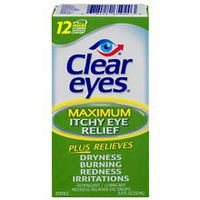 Clear eyes Maximum Itchy Eye Relief Eye Drops 0.5 oz 5 Pack