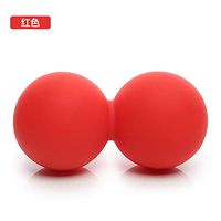 Massage Ball Deep Muscle Relaxation Fitness Peanut Fascia Ball, red Silicone