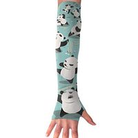 QG ZZX Angry Panda Unisex Compression Arm Sleeves UV Protection Performance Arm Sleeve - for Outdoor Sports Baseball,Basketball,Football (1 Pair)