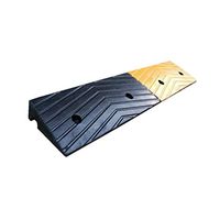 6.5cm Rubber Anti-Skid Ramp, Portable Wheelchair Uphill Pad, Heavy Duty Motor Vehicle Loading Ramps Hotel Entrance Safety Ramp (Size: 100 20 6.5cm)