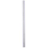 Vinjeely 12mm Diameter Colourful Long Stainless Steel Metal Drinking Straws Reusable Metal Straight Drinking Straws for Smoothie, Milkshakes (Silver)