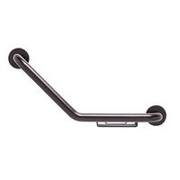 CSI Bathware BAR-BB12-TW-125-OB-SOAP Shaped Boomerang Grab Bar with wire soap dish, Oil Rubbed Bronze