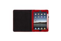 Griffin Elan Folio Case with Stand for New iPad and iPad 2, Black Leopard and Red