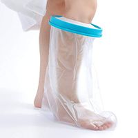 Kids Leg Cast Cover for Shower, Waterproof Cast and Wound Protector for Shower and Bath Watertight Protection to Pediatric Broken Leg Knee Ankle Foot Toe Wounds and Burns